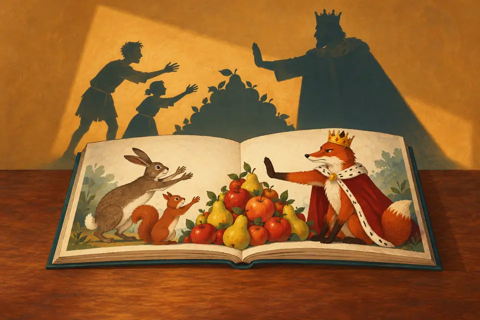 Picture showing the meaning of allegory