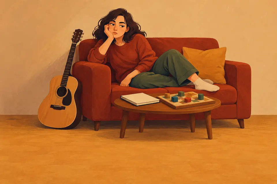Picture showing the meaning of ennui