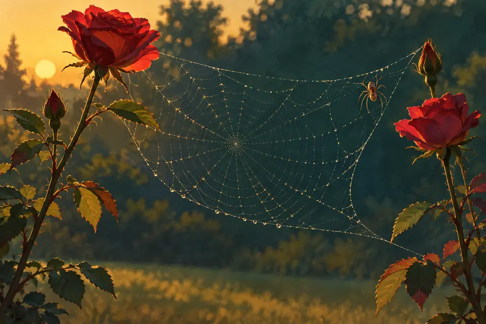 Picture showing the meaning of gossamer