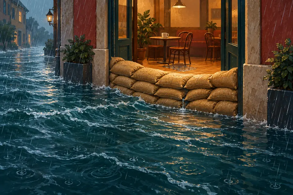Picture showing the meaning of mitigate