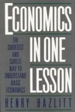 Cover of Economics in One Lesson