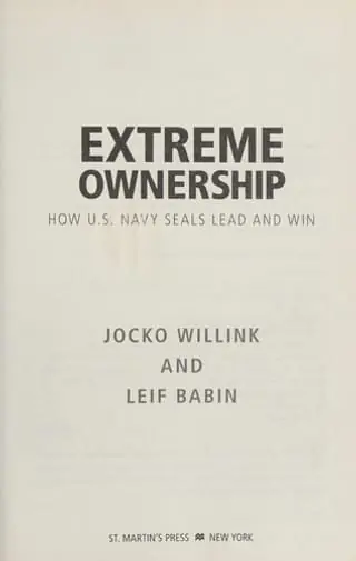 Cover of Extreme Ownership