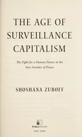 Cover of The Age of Surveillance Capitalism